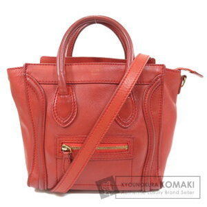 Celine Luggage Nano Handbag Leather